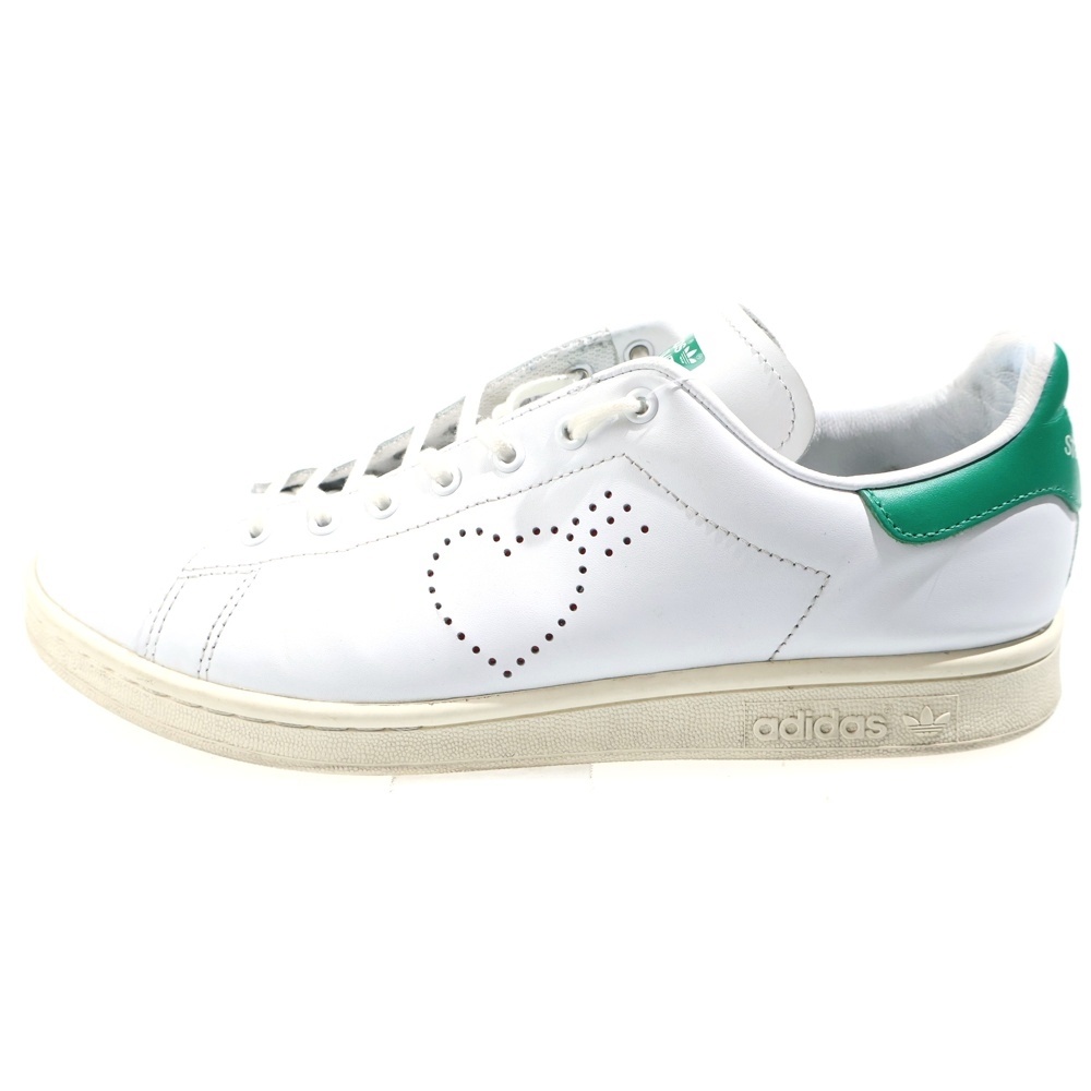 ×HUMAN MADE Stan Smith スタンスミス ハートパンチング ローカットスニーカー ホワイト Bランク
