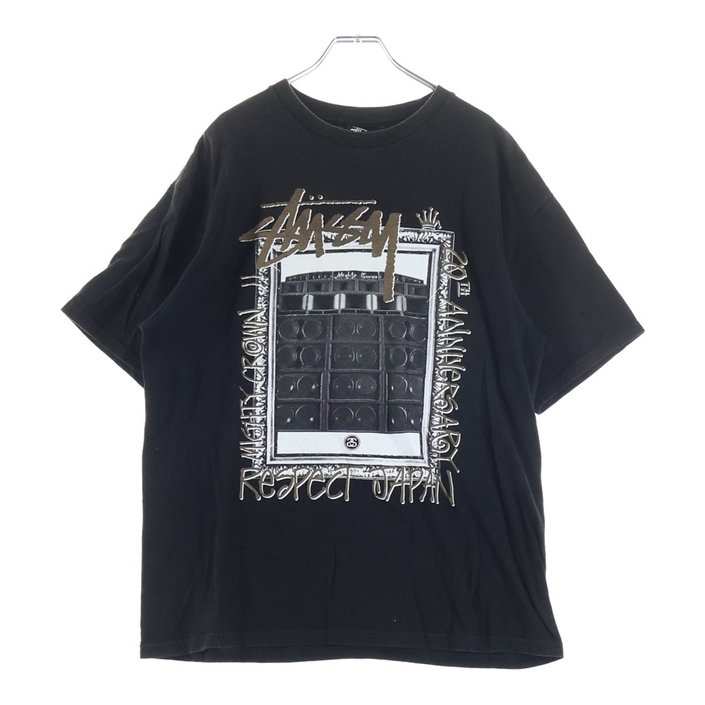 Mighty Crown Irie Life 20周年Tシャツ 黒 ステューシー MIGHTY CROWN 20周年 マッティークラウン グラフィック