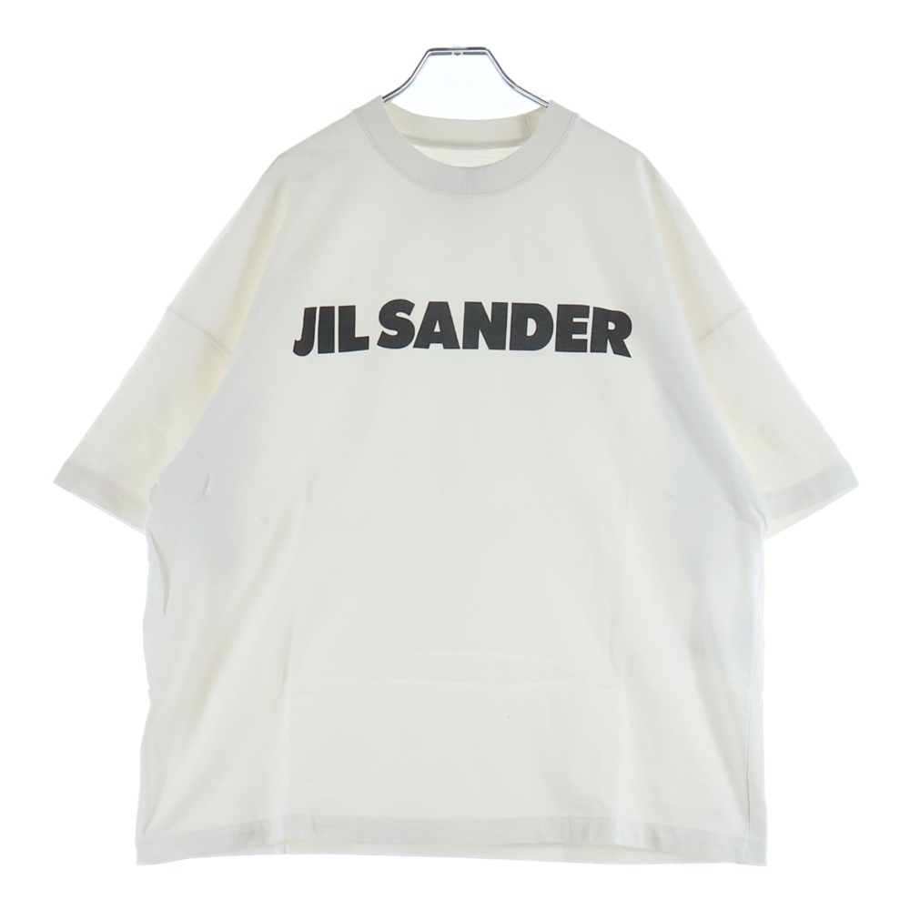 フロント ロゴプリント クルーネック半袖Tシャツカットソー ホワイト KK JM ZI 0008 Bランク