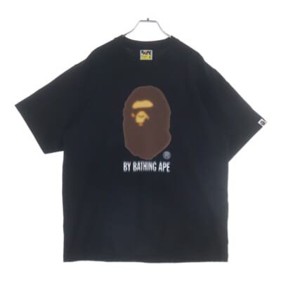 BLUR RELAXED FIT TEE ブラーリラックスフィットティー フロントロゴ クルーネックTシャツ 001TEL301343M ブラック Bランク