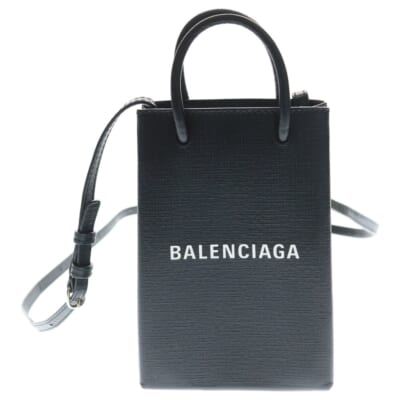 SHOPPING PHONE HOLD ショッピングフォンホールド レザー ショルダーバック 757773 ブラック Bランク