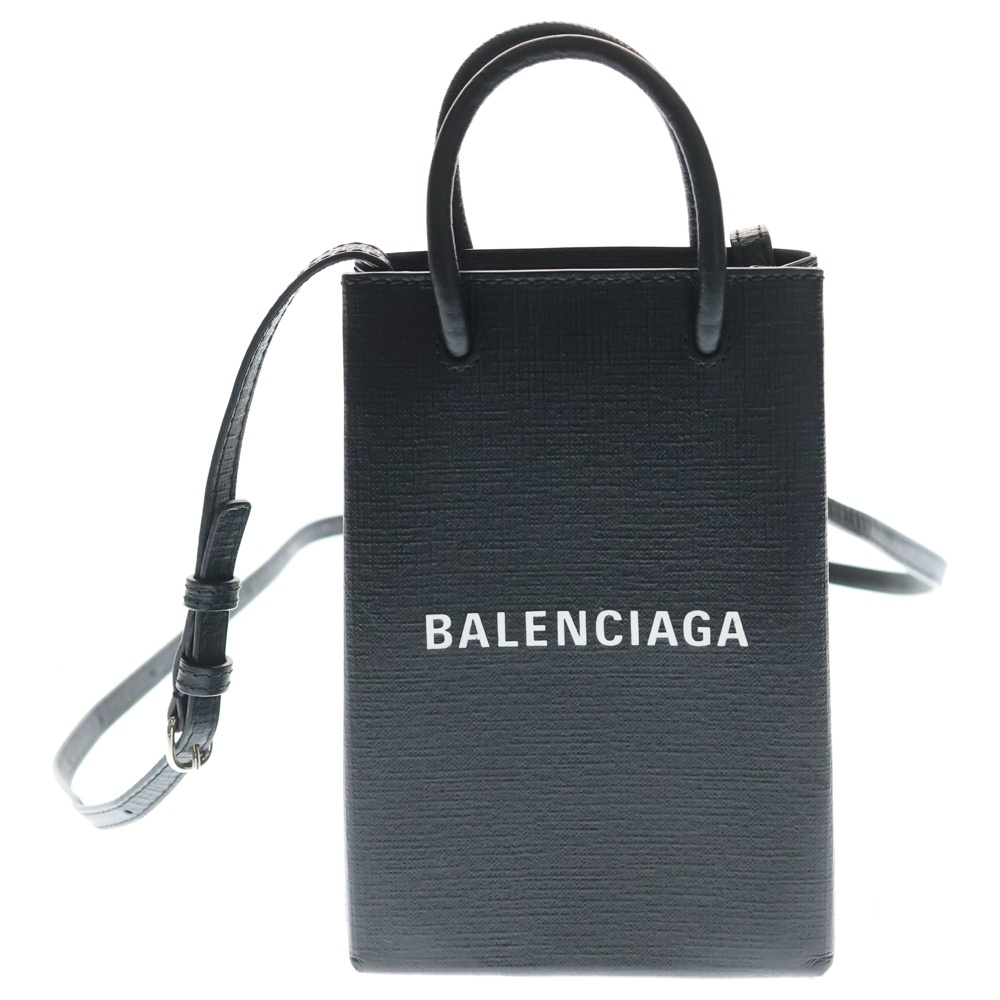 SHOPPING PHONE HOLD ショッピングフォンホールド レザー ショルダーバック 757773 ブラック Bランク