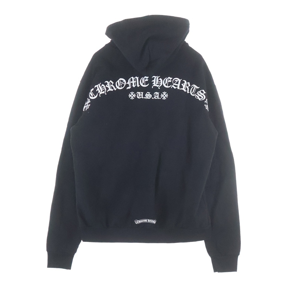 SWTSHRT HD ZIP アーチロゴプリントジップアップパーカー ブラック Aランク