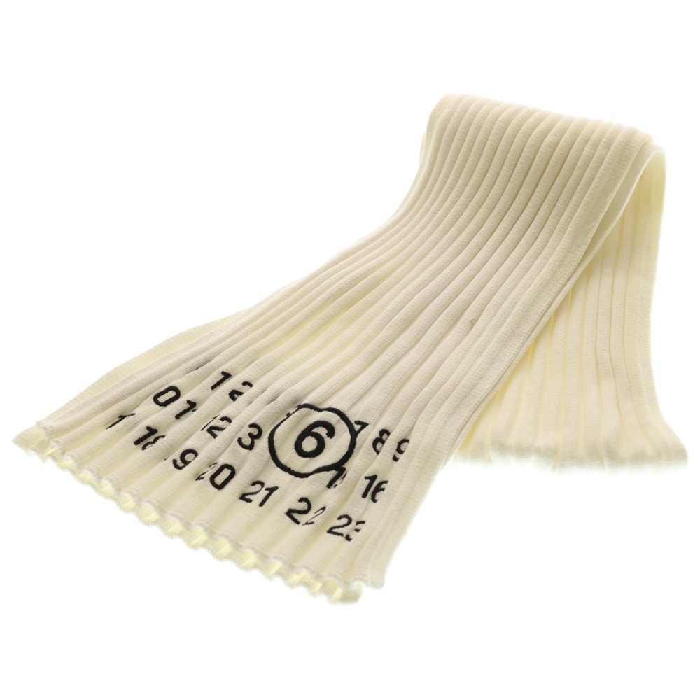 21SS コットン マフラー S52TE0040 ホワイト レディース Bランク