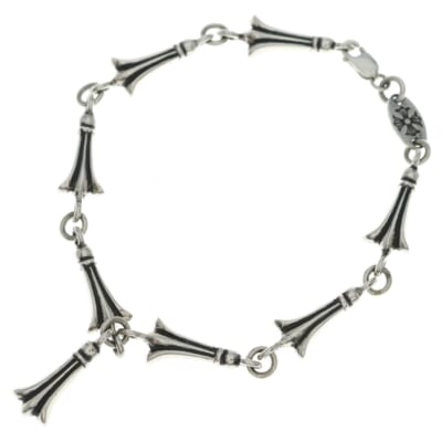 MINI CRSSTL LNK ミニクロステイル リンクブレスレット シルバー Aランク