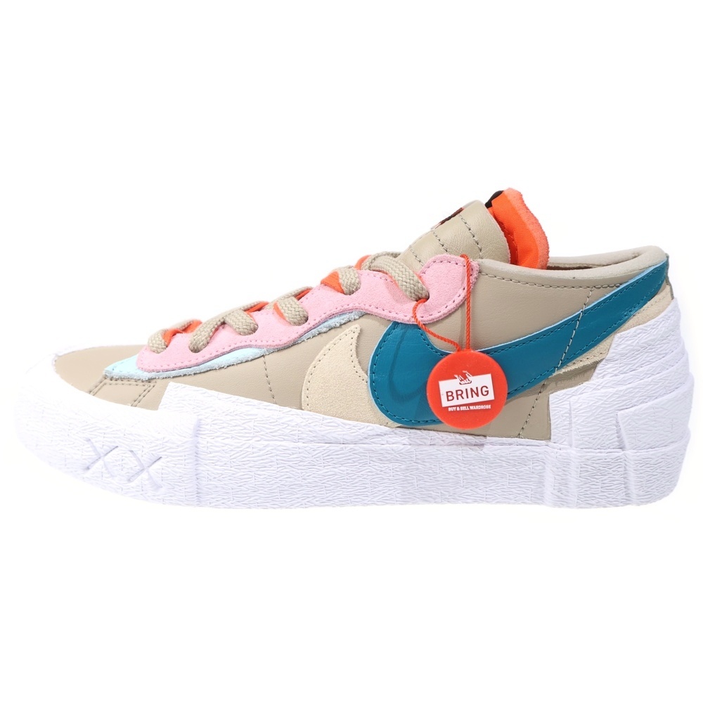 ×Sacai ×KAWS BLAZER LOW サカイ カウズ ブレーザー ローカットスニーカー ベージュ US9.5/27.5cm DM7901-200 Sランク