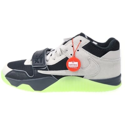 ×Travis Scott × Chase B T-Rexx ジャンプマンジャック ローカットスニーカー ブラック/グレー/グリーン US10/28cm IH7971-001 Sランク