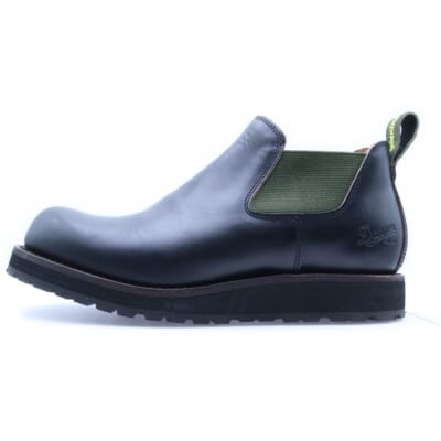 KALAMA SIDEGORE D-212212 カラマサイドゴア ミッドカットブーツ シューズ ブラック US9/27.0cm Bランク