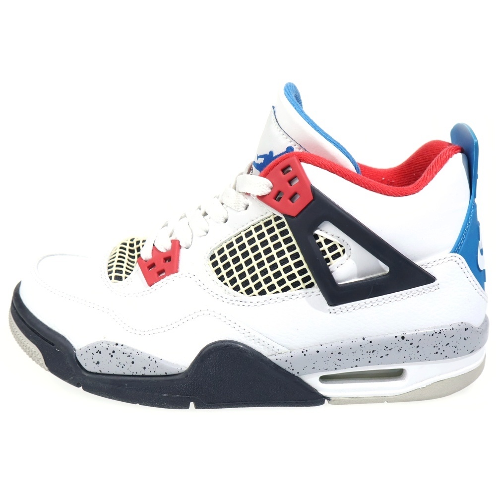 AIR JORDAN 4 RETRO GS 408452-146 エアジョーダン4 レトロ ハイカットスニーカー シューズ ホワイト/グレー US5Y/23.5cm レディース Bランク
