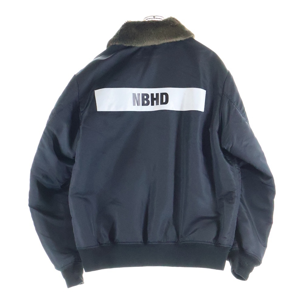 18AW D-15A/N-JKT 182SZNH-JKM04 フライトジャケット ブルゾン ブラック Bランク