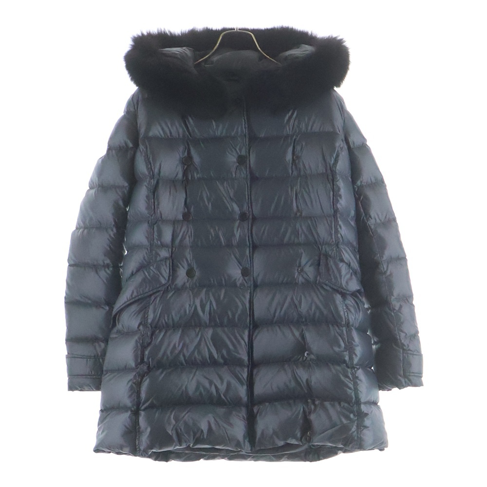 EFIRADUE カラー ナイロン ロングダウンジャケット グレー D.4850.00/1257.R-FGK レディース Bランク