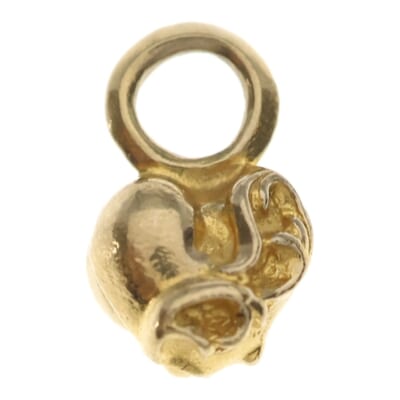 22K STACK HEART V1 スタック ハートチャーム ペンダントトップ ゴールド Bランク