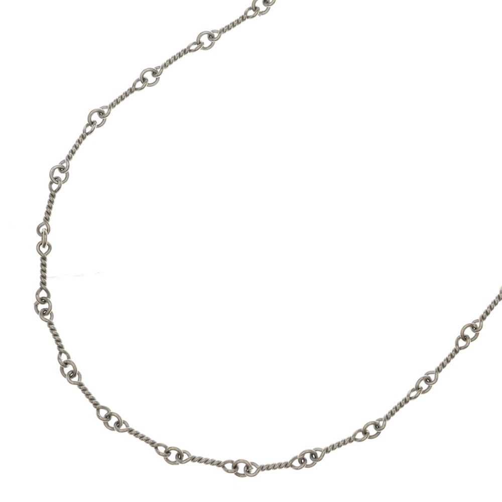 18KWG NECKCHAIN T16 ツイストチェーンネックレス 16inch ホワイトゴールド BCA001 Bランク