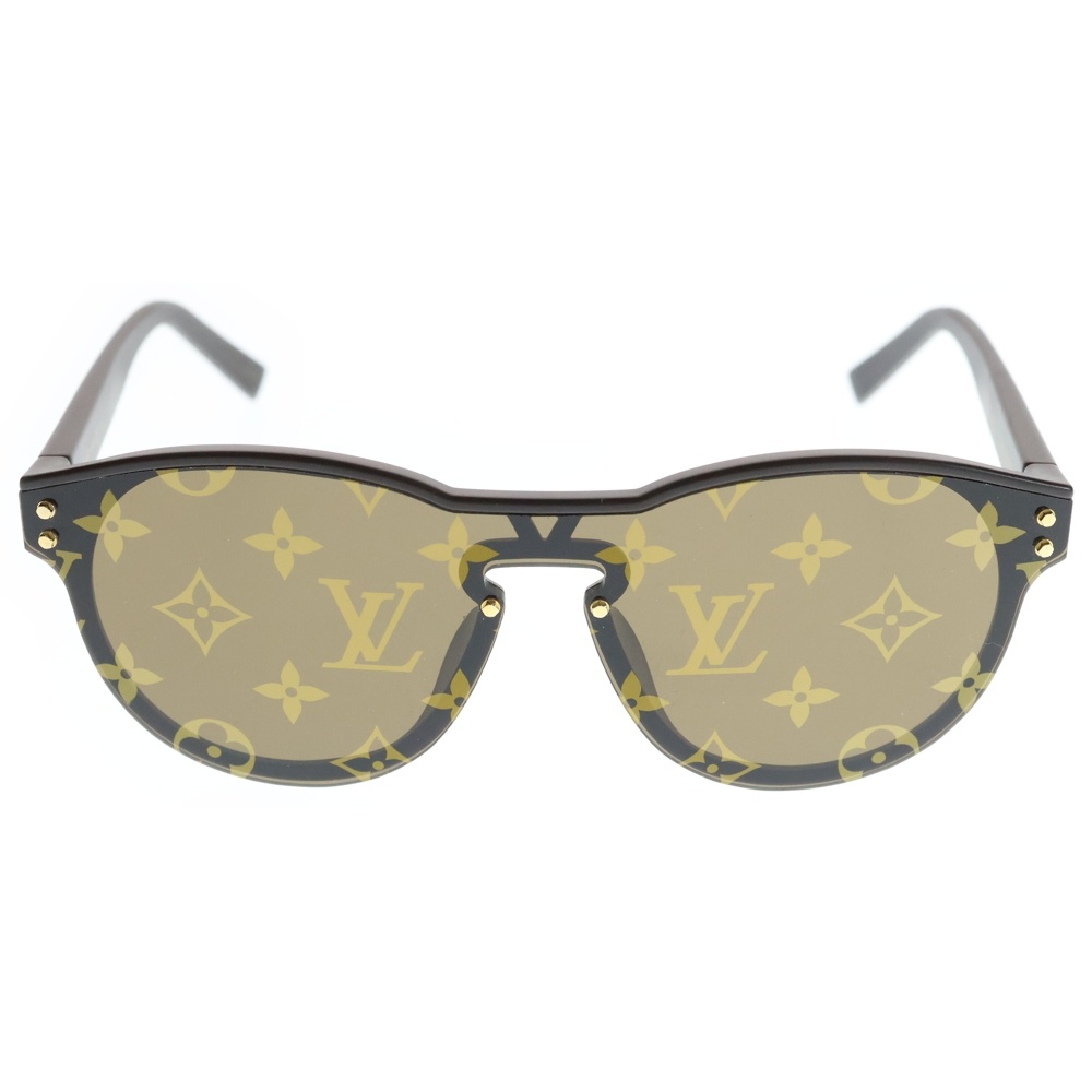 LVワイメア ラウンド モノグラムカラーレンズ サングラス アイウェア ブラウン Z1487E Bランク