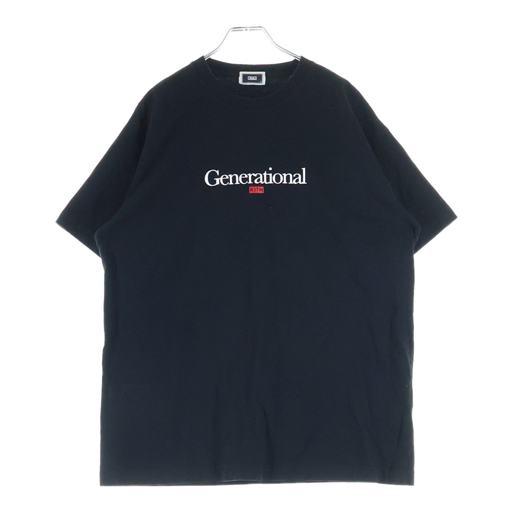 Cenerational Quote Tee ラバーロゴ クルーネック 半袖Tシャツ カットソー ブラック 25-073-060-0081-3-0 Bランク