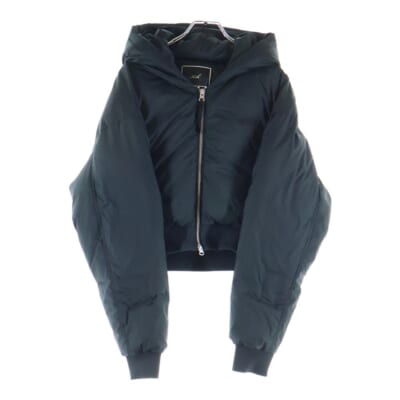 WMNS Bex Cropped Nylon Puffer ウィメンズ クロップド ジップアップ フーディー 中綿ジャケット ブラック レディース 25-020-061-0003-4-0 Bランク