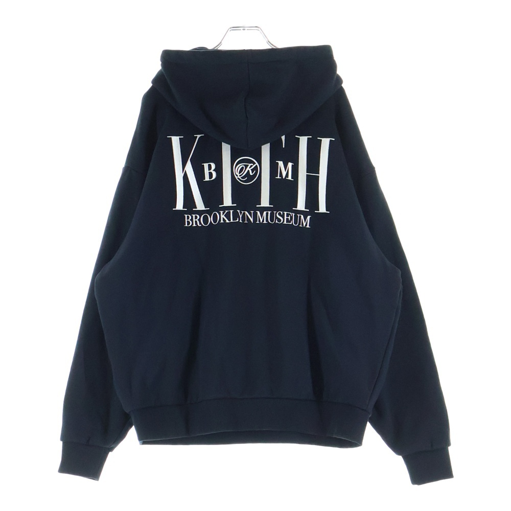25SS ×Brooklyn Museum Serif Hoodie ブルックリン ミュージアム フーディー プルオーバー スウェットパーカー ブラック 25-072-060-0009-1-0 Bランク
