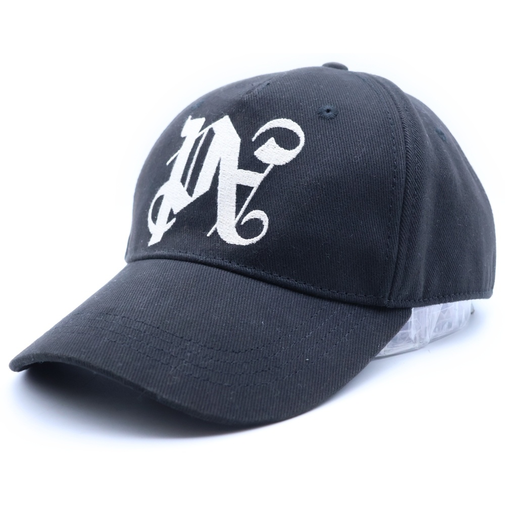 Monogram Baseball Cap ロゴ刺繍 6パネル ベースボールキャップ ブラック PMLB094E23FAB010 Bランク
