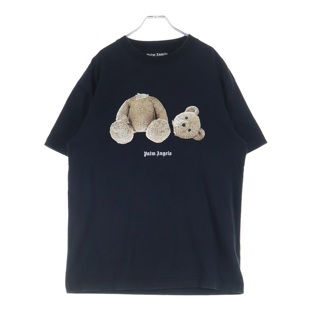 KILL THE BEAR TEE ベアプリント クルーネック 半袖Tシャツ カットソー ブラック PMAA001R21JER001 Bランク