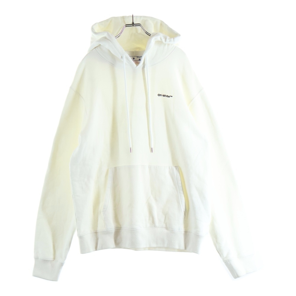 Drawstring Pullover Hoodie アローロゴ フーディー プルオーバー スウェットパーカー ホワイト OMBB097C99FLE017 Bランク