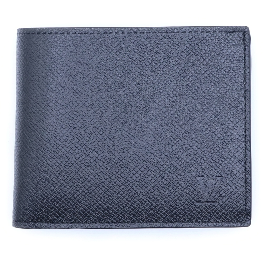 タイガー ポルトフォイユ マルコ ブラック レザー 二つ折り財布 M30865 Sランク