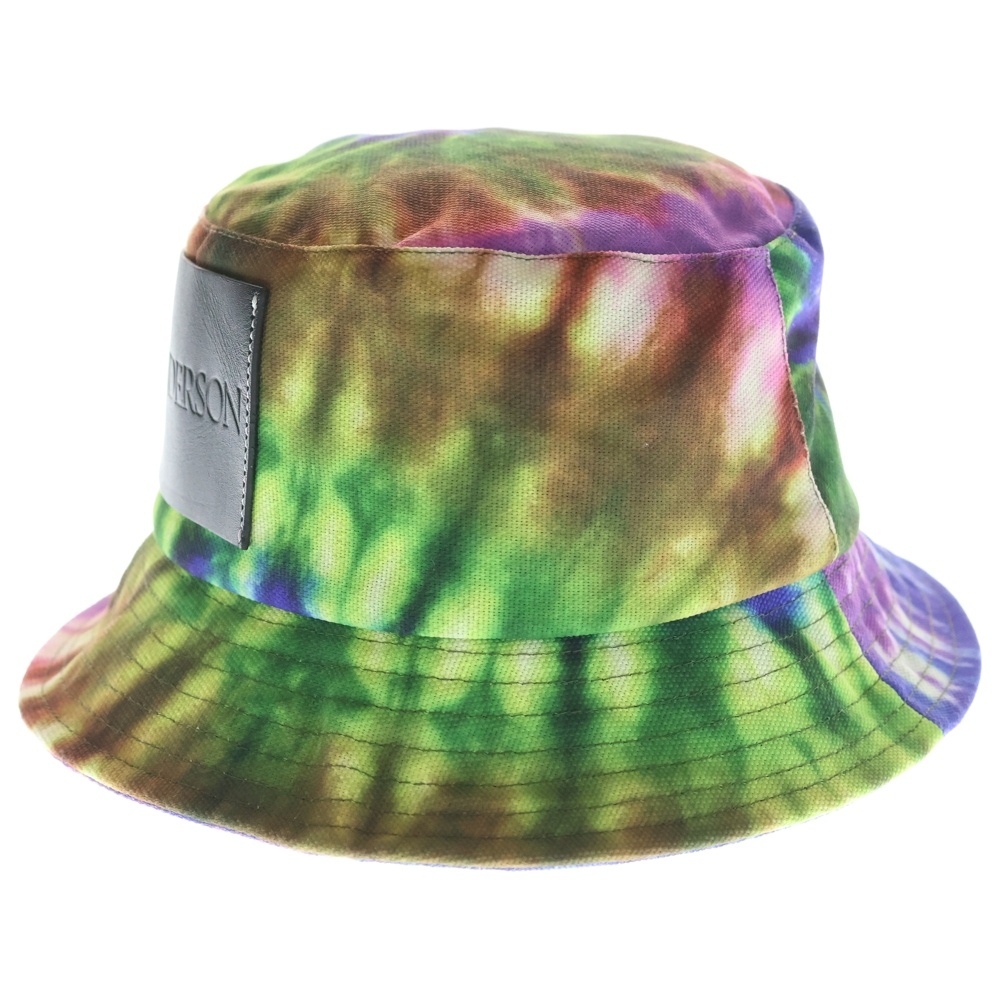 ダイダイ染 総柄 キャンバス バケットハット 帽子 マルチカラー Bランク