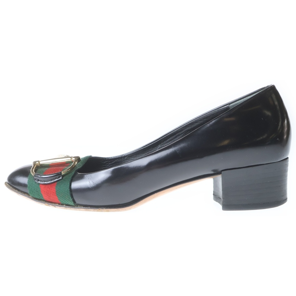 シェリーライン ホースビット レザー ヒールシューズ ブラック Bランク