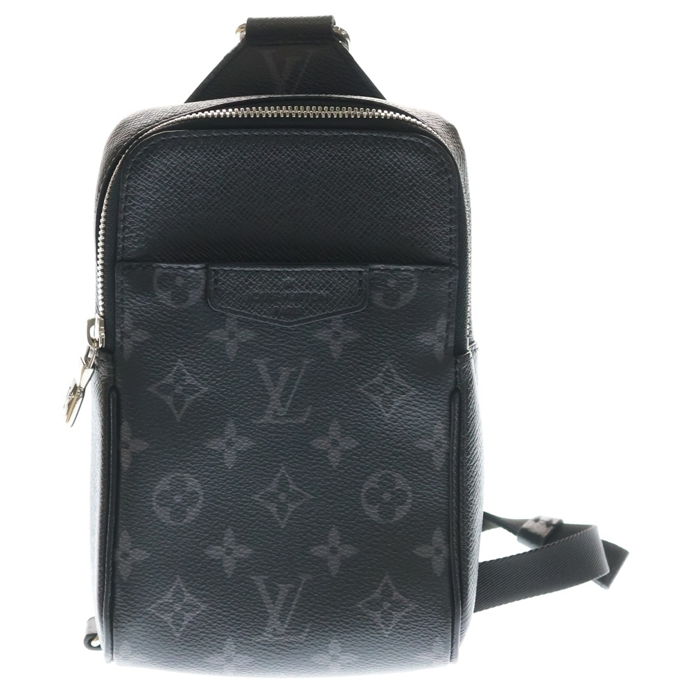 モノグラム エクリプス サックプラ アウトドア スリングバッグ ブラック PVCレザー RFID M30741 Aランク