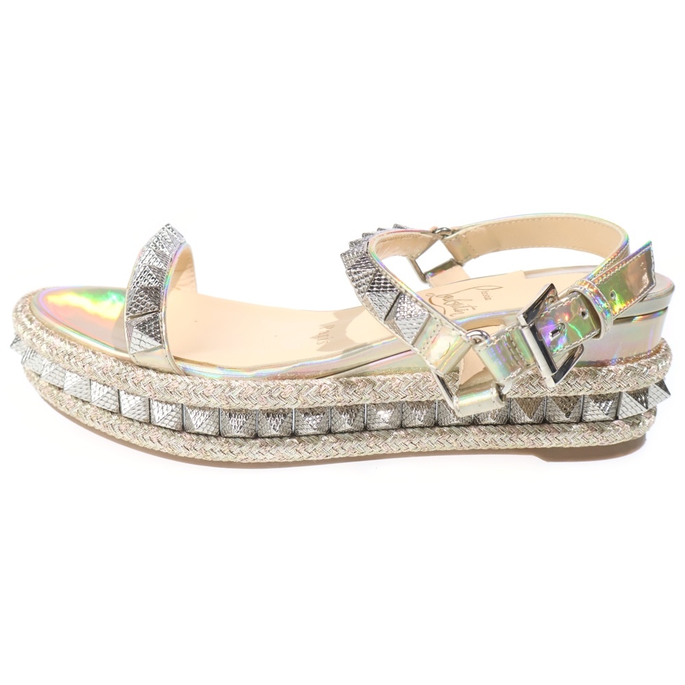 カタクロウ ウエッジソール スタッズサンダル ゴールド Bランク