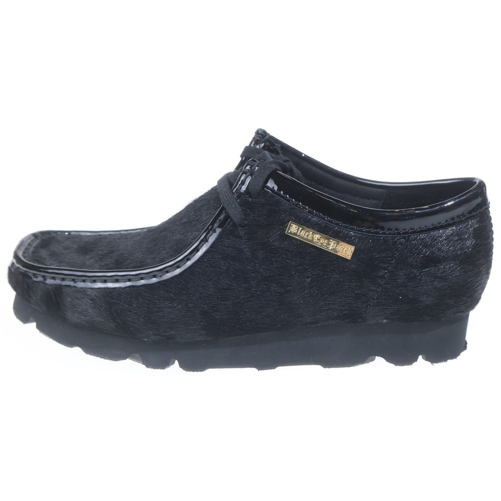 クラークス ×ATMOS ×THE BLACK EYE PATCH Wallabee BlackHair ワラビー