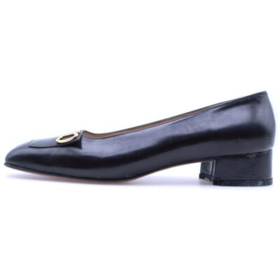 ガンチーニ スクエアトゥパンプス Bランク