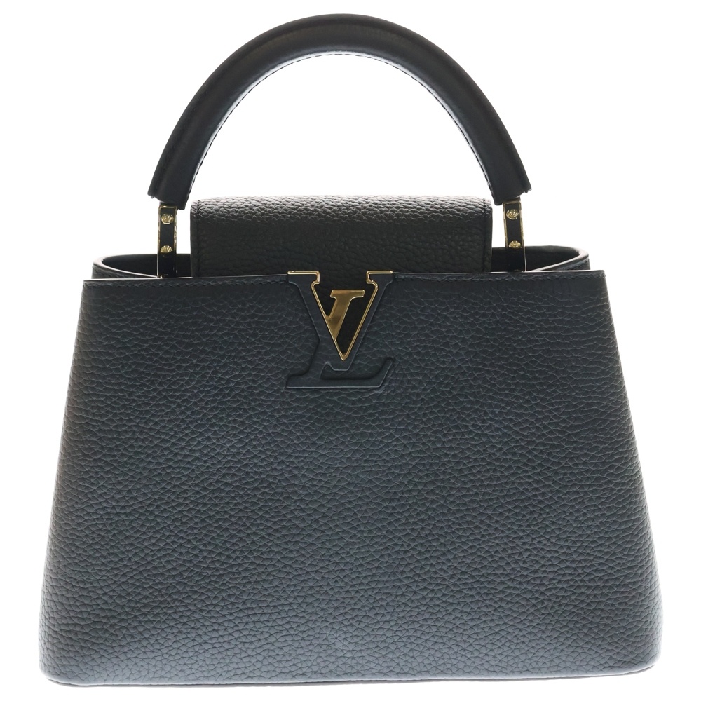 カプシーヌBB トリヨン 2WAYバッグ ハンドバッグ ショルダーバッグ ミニバッグ ブラック ノワール レザー M94755 ゴールド金具 Bランク