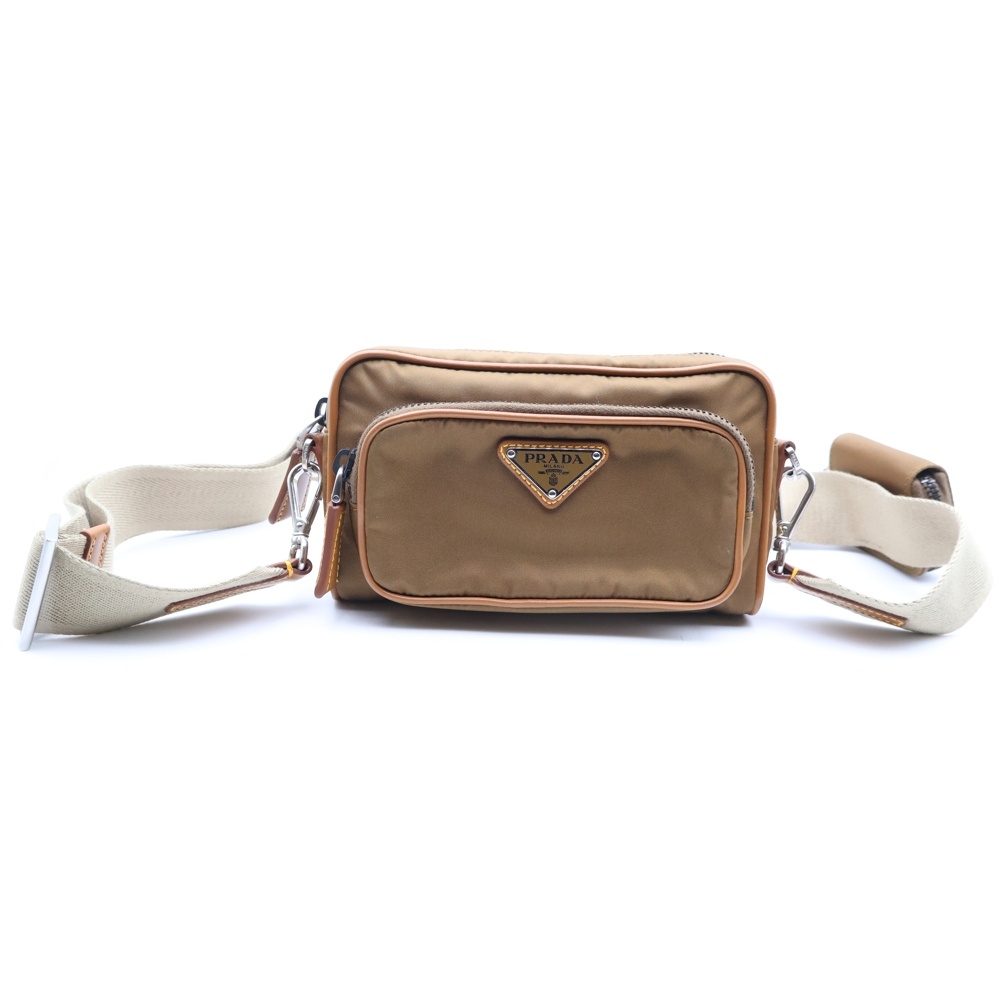 Re-Nylon ショルダーバッグ ベージュ 2VH172 Bランク