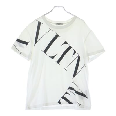ロゴプリント クルーネック 半袖Tシャツ カットソー ホワイト SV3MG02P5FV Bランク