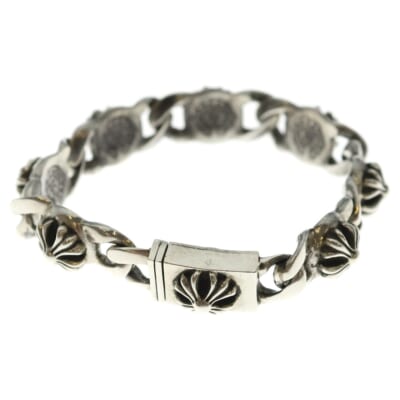 SML CROSS LINK スモールクロスリンク ブレスレット シルバー 7LINK Bランク