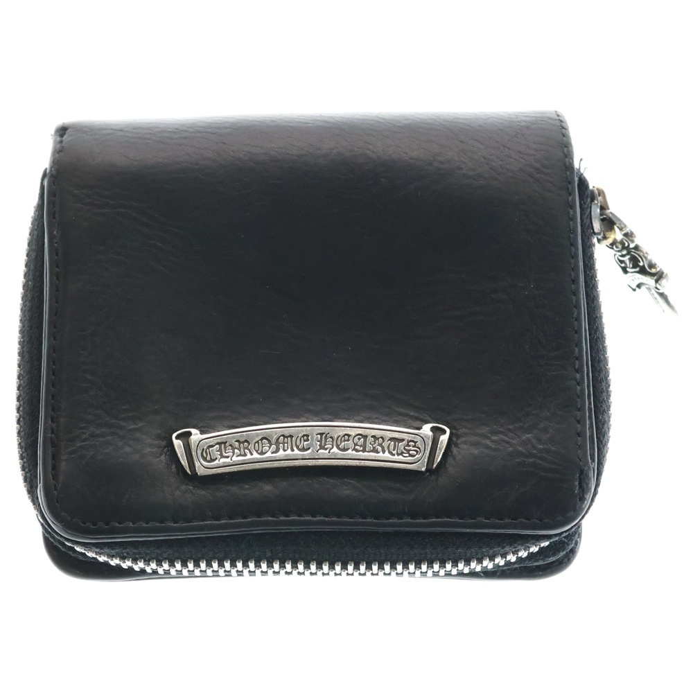 SQ ZIP BILL スクエアジップビル レザーウォレット 財布 ブラック BCA376 Bランク