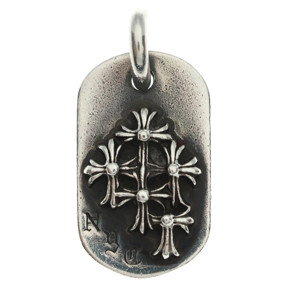 RAISED DOGTAG レイズドドッグタグ NYC限定 ネックレストップ シルバー Bランク