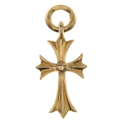 22K TINY CH CROSS タイニーCHクロス ペンダントトップ ゴールド BCA051 Aランク