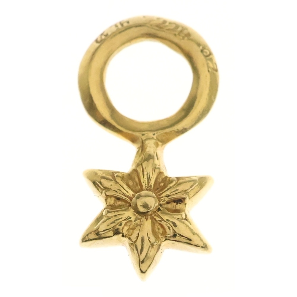 22K STACK STAR スタースタックチャーム ペンダントトップ ゴールド Bランク