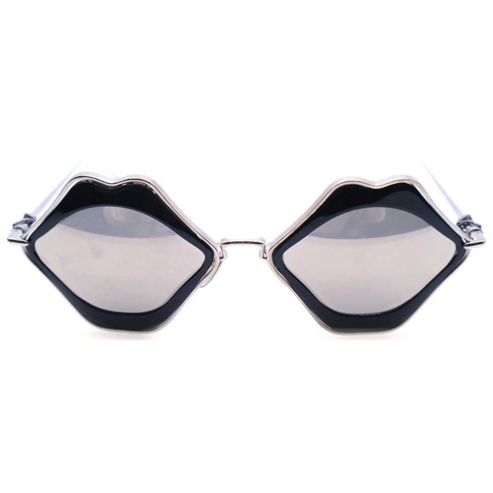 ×MATTY BOY PRO CHOMPER マッティボーイ チョンパー メタルフレームサングラス 眼鏡 シルバー/ブラック Aランク