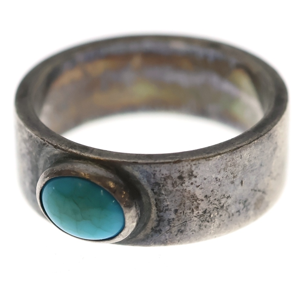 ターコイズ平打ちリング シルバー/ゴールド Bランク