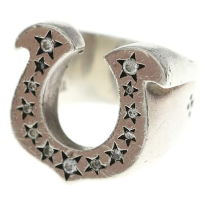 T-H.S RING SILVER ホースシューリング ダイヤ 指輪 シルバー Bランク