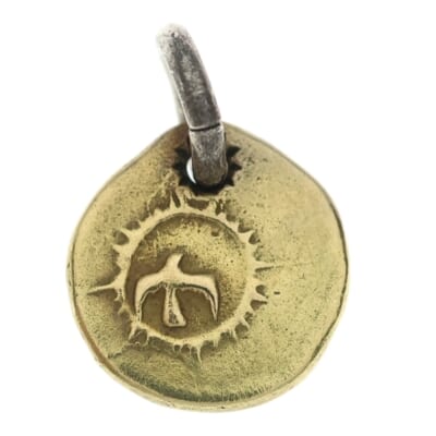 【オールド】全金in太陽メタル小 ペンダントトップ ゴールド BGA076 Bランク