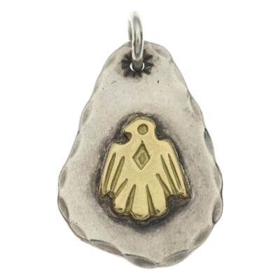 イーグルヒヨコ印台メタル ペンダントトップ シルバー/ゴールド BGA082 Bランク