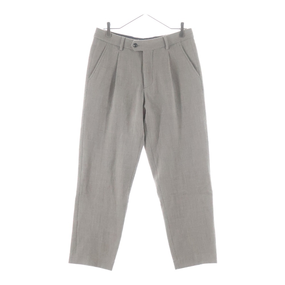 24AW×GIORGIO ARMANI アルマーニ ウールスーツトラウザーズパンツ GM001398E15414 ベージュ Aランク