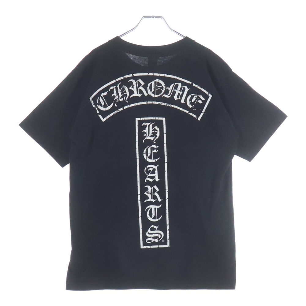 T-BAR STAR LOGO ティーバー スタ ロゴプリント 半袖Tシャツ カットソー ブラック Bランク