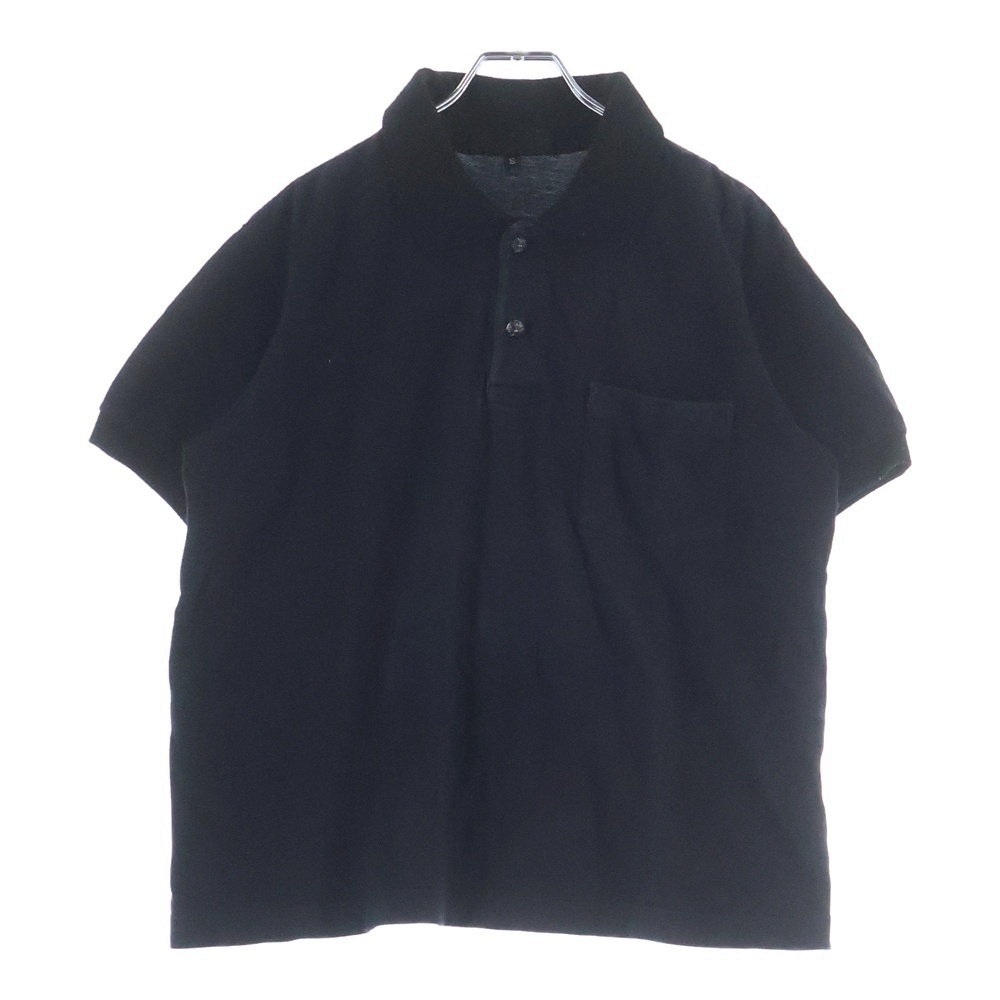 クロスボールボタン 半袖ポロシャツ ブラック Bランク