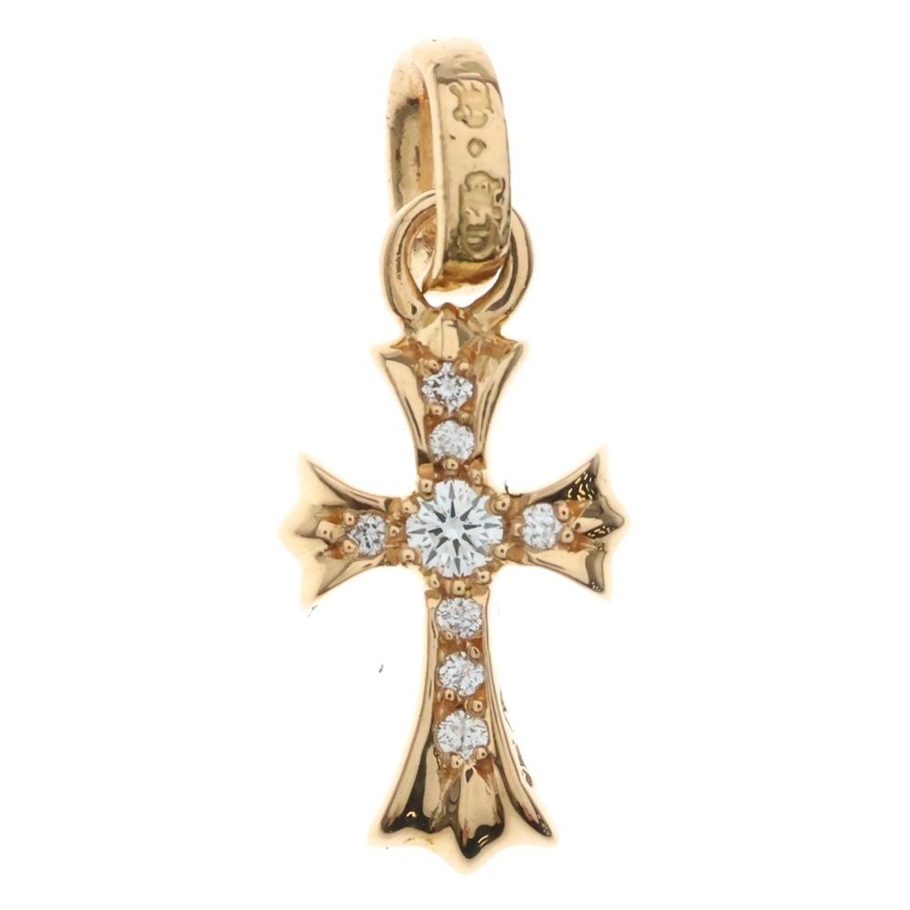 22K CRS BBYFAT P DMND ベイビーファット PAVEダイヤ チャーム ゴールドネックレストップ Nランク