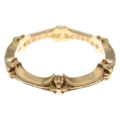 22k PLUS AND BONE RING プラスアンドボーン ゴールドリング Nランク