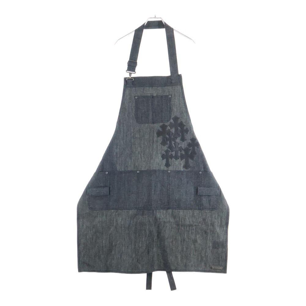 CEMETERY CROSS APRON セメタリークロスパッチデニムエプロン ブラック Nランク